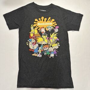 NICKELODEON CARTOON CHARACTERS T-SHIRT Red Stimpy Doug Rugrats Rewind Men's S